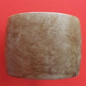 Vintage wood thick bracelet unique